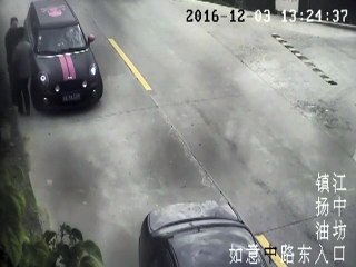 ভুল প্যাডেলে পা দেওয়ায় গাড়ি নিয়ে পানিতে