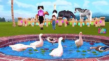 Farm Animals Song For Children | Learn Domestic Animals Names & Sounds - Animals Learning For Kids