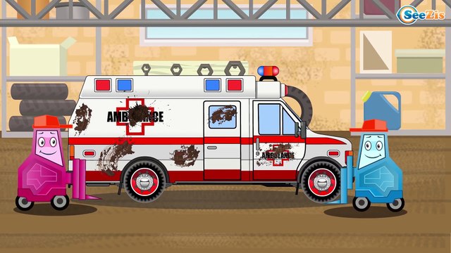 Jeu d'assemblage - Pelleteuse pour bébés | Dessins animés pour enfants - Voitures de construction