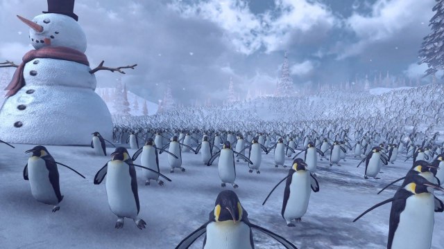 11 000 manchots vs 4 000 Pères Noël