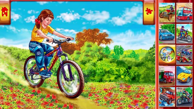 Kids games World of Cars, Vehicles and Machines Puzzle With Sounds for Children by MAGE