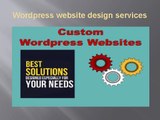 Wordpress website design services