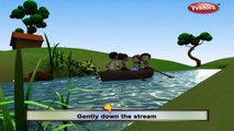 Row Your Boat | Nursery Rhymes With Lyrics | Nursery Poems | 3D Nursery Rhymes For Children