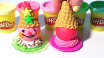 Play-Doh Sundae Clowns Ice Cream Sorbet Playdoh Dough Playdough Cooking Play Kids Kitchen