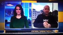 مراسل القناة العاشرة الإسرائيلية من أمام وزارة الداخلية في مراسلة مباشرة مع تل أبيب