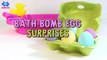 LEARN COLORS with BATH BOMBS SURPRISE EGGS | Bath Bomb Fizzies Toy Surprises for Kids