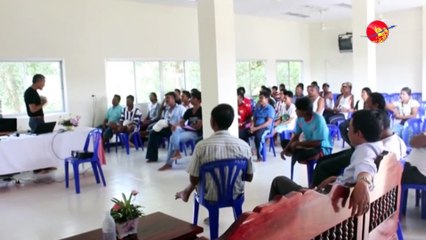ထိုင္းေရာက္ ေရႊ႔ေျပာင္းျမန္မာအလုပ္သမားေတြကို ေဆြးေႏြးတဲ့ ၿငိမ္းခ်မ္းေရးလုပ္ငန္းစဥ္အေၾကာင္း (ရုပ္/သံ)