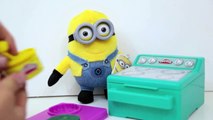 Play Doh Minion Dave makes BANANA with Sweet Baking Creations Sweet Shoppe Oven