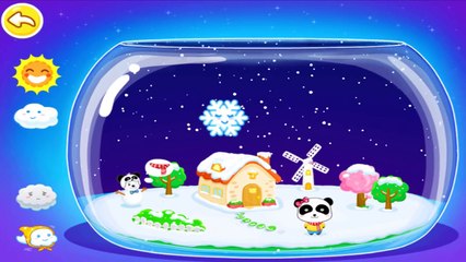 Baby Panda Games - The Weather | Baby Learn Weather Come and make a mini-world By Babybus