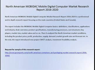 North American MOBIDAC Mobile Digital Computer Market Research Report 2016-2020