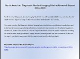 North American Diagnostic Medical Imaging Market Research Report 2016-2020