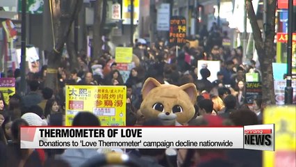 Donations to 'Love Thermometer' campaign decline