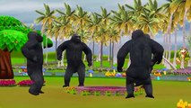 Colors Gorilla Finger Family Collection | Hokey Pokey Dance For Children Plus Nursery Rhymes