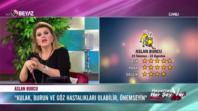 ASLAN - Nuray Sayarı'dan haftalık burç yorumu - 19 Aralık 2016