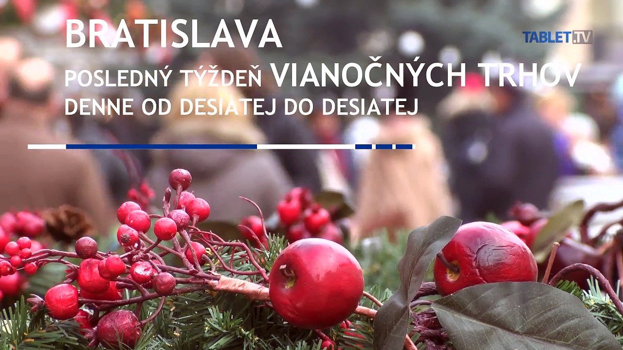 BRATISLAVA: Pozrite sa na atmosféru z posledných dní Vianočných trhov