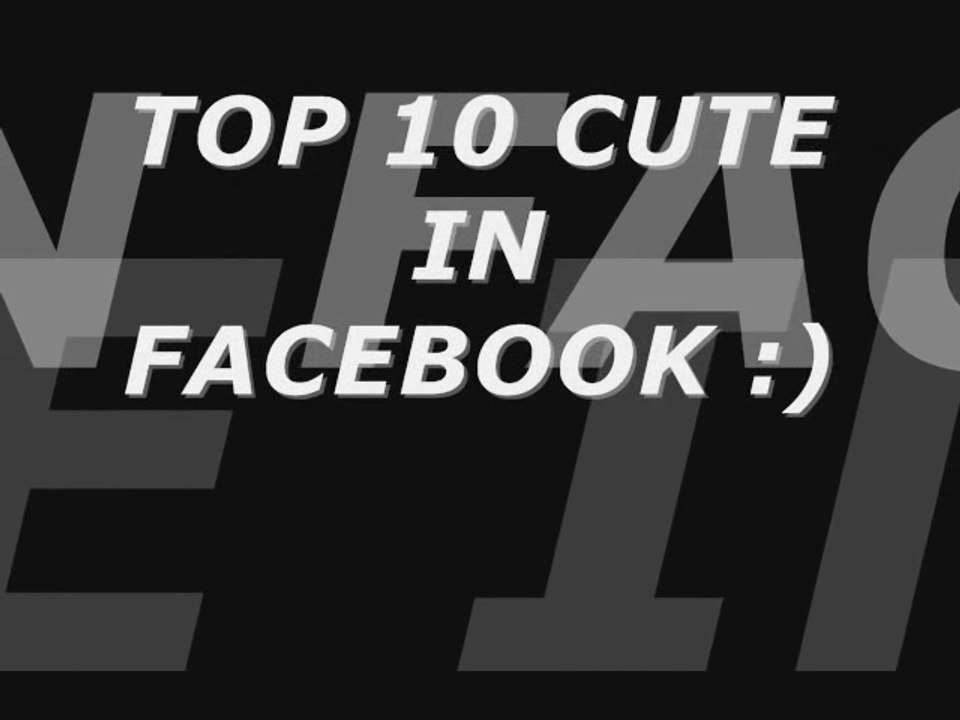 top 10 cute in facebook