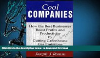 PDF [DOWNLOAD] Cool Companies: How The Best Businesses Boost Profits And Productivity By Cutting