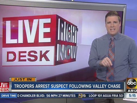 DPS: Two taken into custody following south Valley pursuit Monday morning