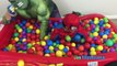 GIANT BALL PIT SURPRISE TOYS CHALLENGE Disney Cars Toys Spiderman vs Hulk Surprise Eggs for Kids