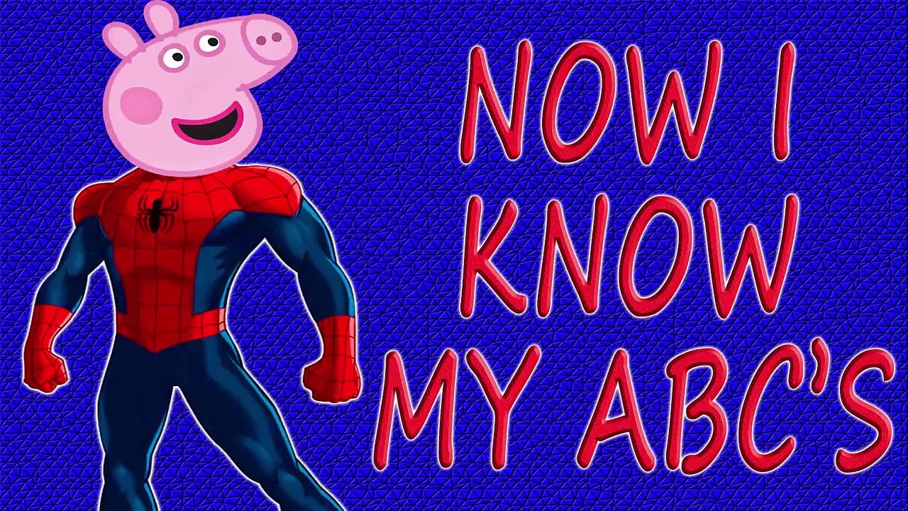 HULK PEPPA PIG ABC SONG - alphabet song for children - english abcd nursery rhymes - music for kids