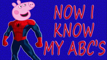 HULK PEPPA PIG ABC SONG - alphabet song for children - english abcd nursery rhymes - music for kids