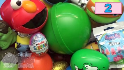 Best Of Huge 101 Surprise Egg Opening Kinder Surprise Elmo Minions Disney Frozen Peppa Pig