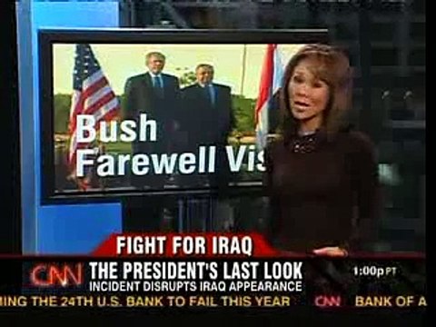 Bush Shoe Incident in Iraq {CNN}