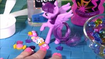 DIY Orbeez Pink Sparkle Glitter Slime! Make Your Own MLP Twilight Sparkle SQUISHY Putty JAR! FUN