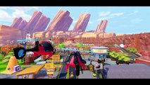 Spiderman and Hulk flying Helicopters & chase Disney Pixar Cars Rayo Macuin & Tow Mater! kids video