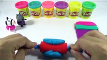 DIY How to Make Play Doh Rainbow Ice Cream with Peppa Pig - Learn Colors and Creative for Kids #1