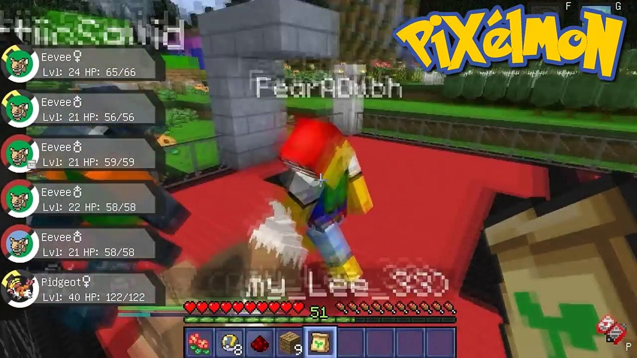 Pixelmon With Squid & Ash! Ep.12 My Second BADGE! | Minecraft Lets Play | Amy Lee33