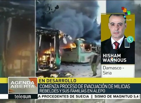 Siria: sigue desalojo de rebeldes de Alepo
