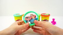 Blaze and the Monster Machines Marvel Iron Man Hulk SpiderMan Surprise Play-Doh Cans Surprise Eggs