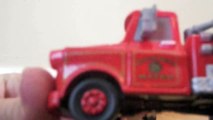 Red Fire Truck Toy and Rescue Squad Mater Fire Truck Mater from the Disney Cars Movie