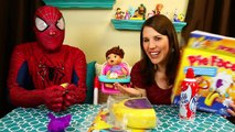 Pie Face CHALLENGE! Whip Cream in Face Food Mess with Baby Alive Lucy, Spidey & DisneyCarToys