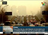 China toma medidas obligado por la contaminación