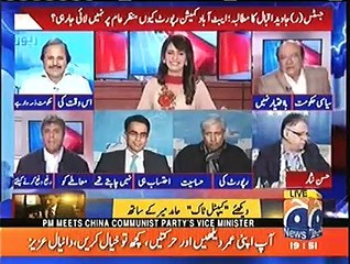 Clash between Hassan Nisar and Hafeez Ullah Niazi on Geo News