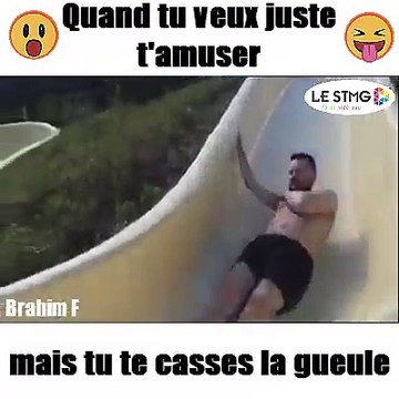 Quand tu veux juste t'amuser mais tu te casses la gueule