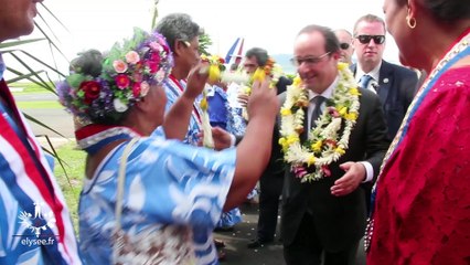 Visite officielle à Raiatea, Polynésie française