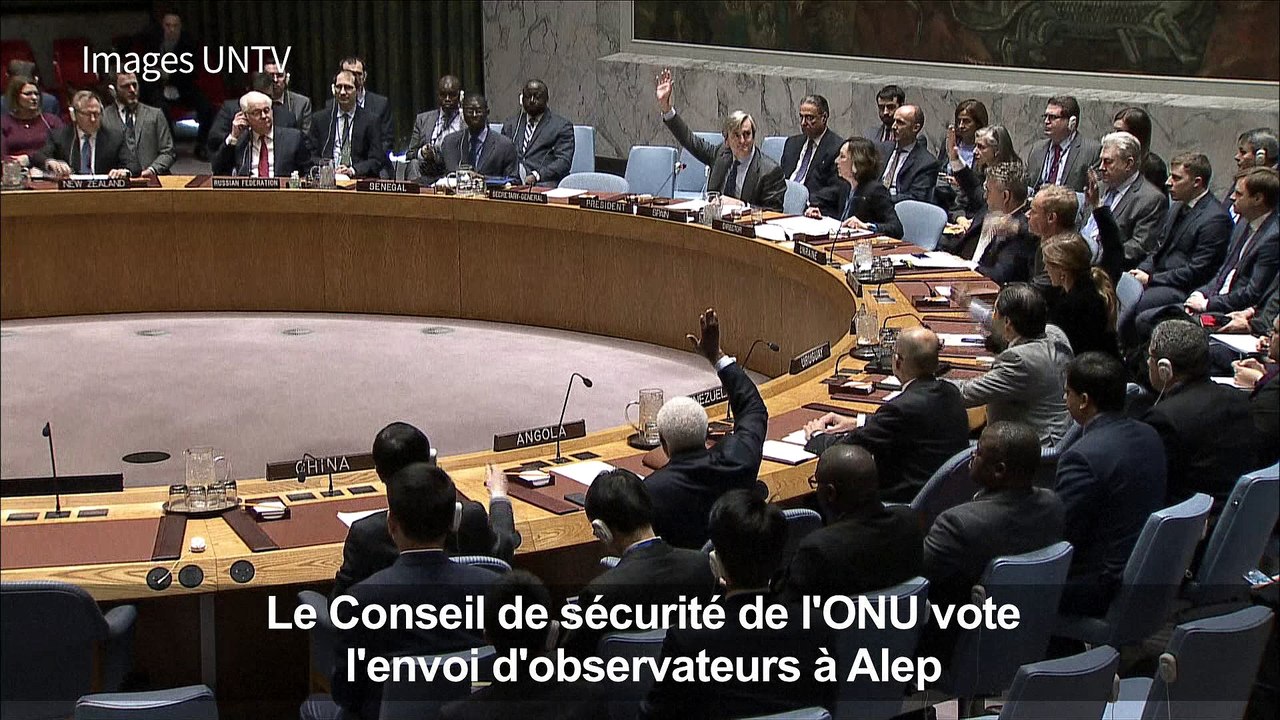Alep: le Conseil de sécurité vote l'envoi d'observateurs