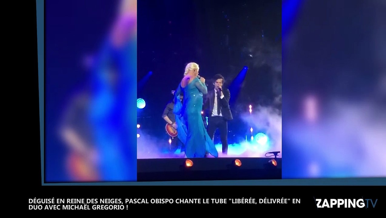 Pascal Obispo se déguise en Reine des Neiges et chante "Libérée, Délivrée"