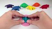 Dinosaurios Play Doh  - Aprende colores del arcoiris y números