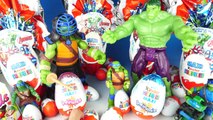 LEARN COLORS for Children w/ Play Doh Surprise Eggs Spiderman Peppa HULK Turtles Ninja Playdough HD
