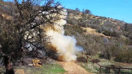 Multiples explosions de tannerite