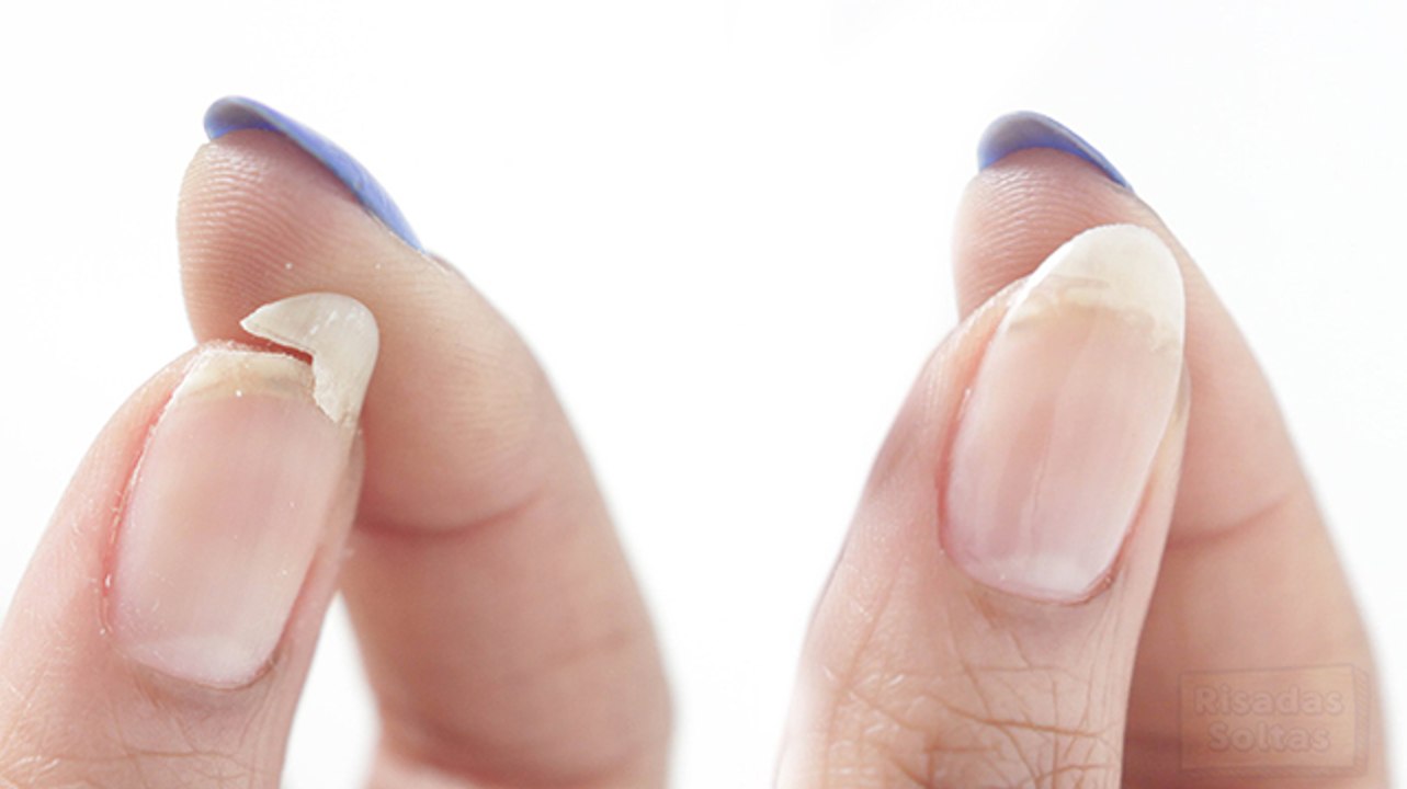 Um truque para reparar unhas partidas