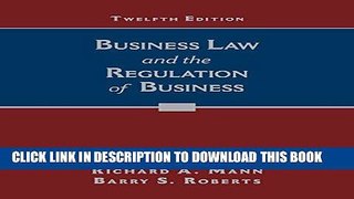 [PDF] Business Law and the Regulation of Business Full Collection