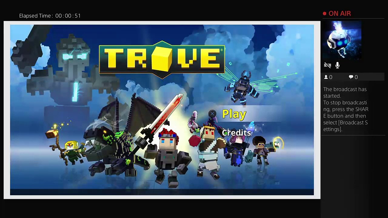 PS4 Live - Playing TROVE