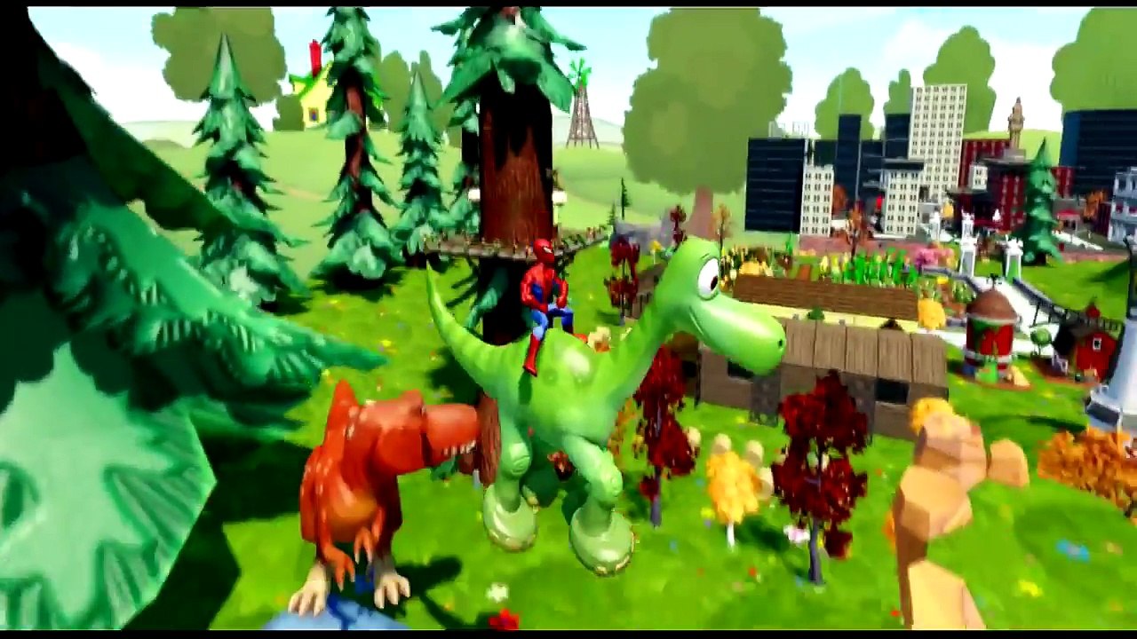 The Good Dinosaur Arlo Butch Nash Ramsey Having Fun With Spider Man & Mickey Mouse