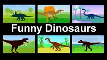 Funny Dinosaurs Cartoons for kids - Tyrannosaurus Rex vs Giganotosaurus. Dinosaurs for Children
