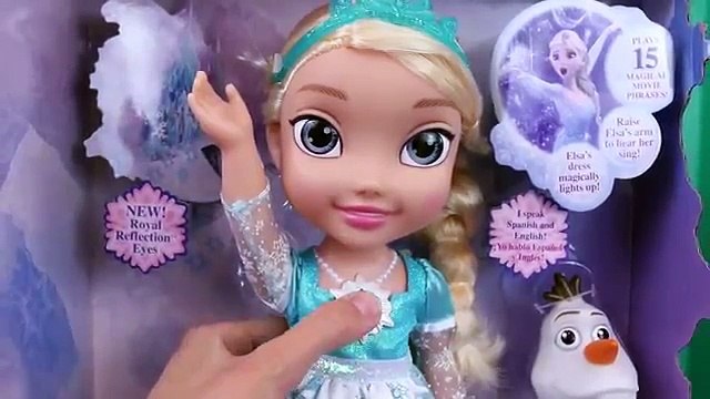 Frozen Elsa Snow Glow Toddler Doll DisneyCarToys Toy Singing Let It Go and Olaf Snowman Castle